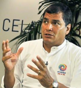 La autenticidad, opina Correa, es el secreto del respaldo ciudadano que lo privilegia por encima otros jefes de Estado
